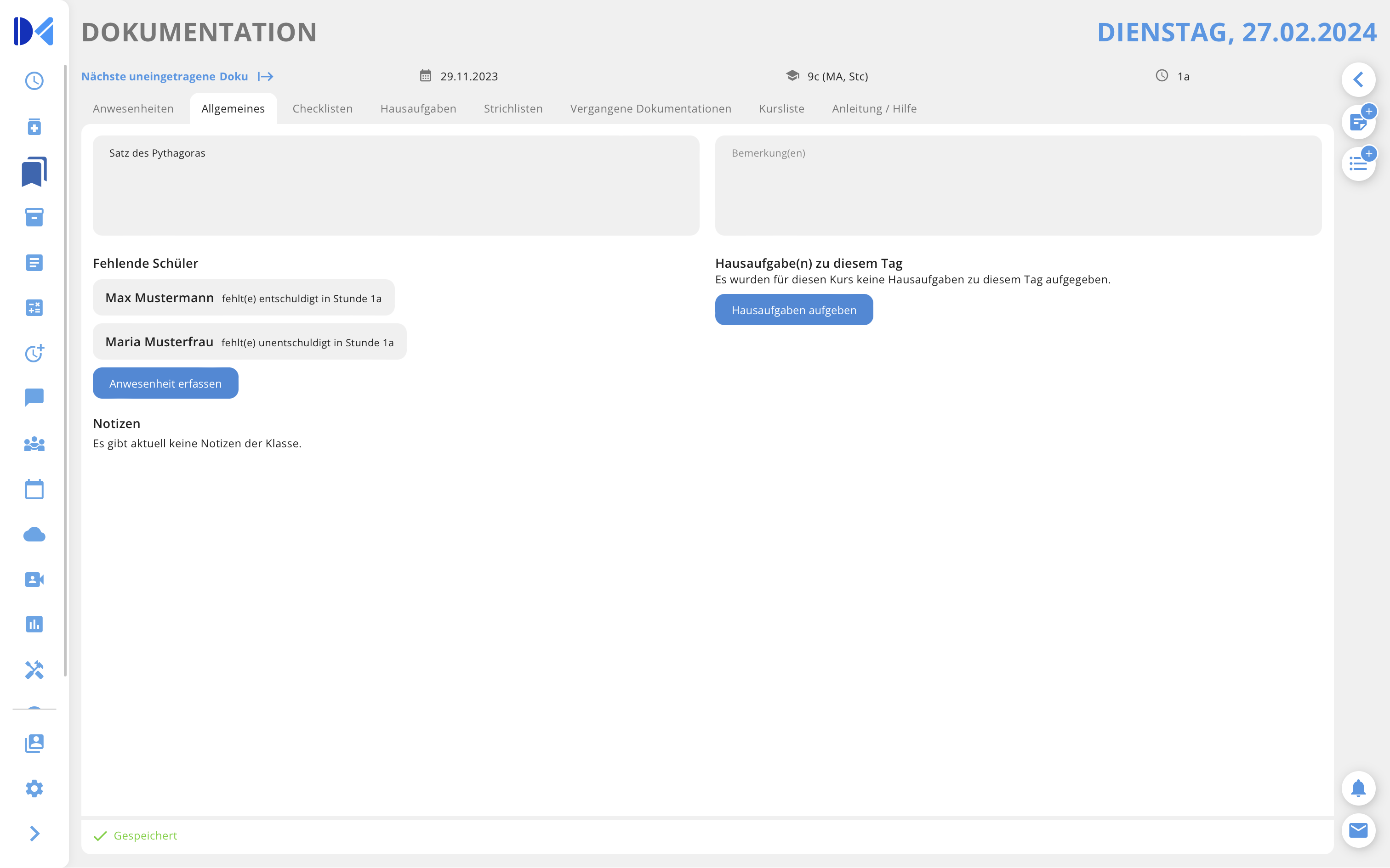 Dokumentation Vorschau